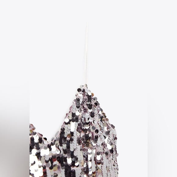 Zara Strappy Sequin Dress - Picture 4 of 9